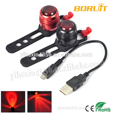 Red Light USB Rechargeable Bicycle Tail Light with Built-in Battery